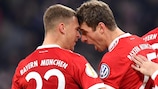 Thomas Müller fête son but pour le Bayern