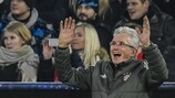 La gioia di Jupp Heynckes durante la vittoria del Bayern sul PSG nella fase a gironi
