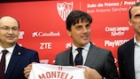 Vincenzo Montella at his unveiling as Sevilla coach in December 2017