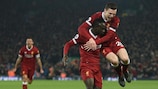 Liverpool's Sadio Mané celebrates scoring against Manchester City