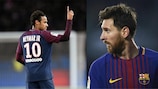 Neymar et Messi, deux joueurs parmi les plus influents d'Europe