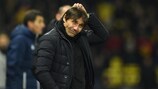 Antonio Conte reacts as ten-man Chelsea are beaten 4-1