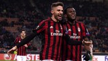 Milan affronte Arsenal en 8es de finale