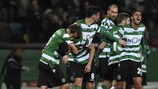 O Sporting é o único representante de Portugal nos oitavos-de-final da UEFA Europa League