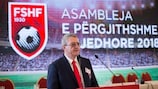 Armand Duka, presidente da federação de futebol albanesa