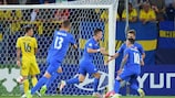 Slovakia celebrate a goal against Sweden at last year's UEFA European Under-21 Championship finals