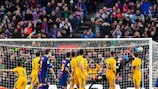 Lionel Messi de falta marcó el 1-0