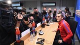 Barcelonas Trainer Ernesto Valverde bei der Pressekonferenz