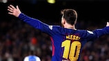 Lionel Messi à la deuxième place du top 100 des buteurs européens