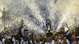 O FC Porto celebra a conquista da Liga portuguesa 2017/18