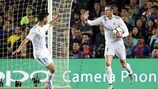 Gareth Bale drew Madrid level at the Camp Nou