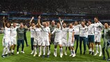 "Реал" отмечает очередную победу в финале Лиги чемпионов