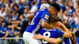 Schalke celebrate booking their place in this season's group stage
