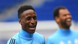 Bouna Sarr: not obviously concerned by his shoulder problem