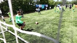 The pitch was inaugurated in Almaty