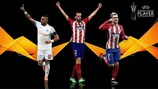 I tre finalisti del premio di Giocatore della Stagione di UEFA Europa League per il 2017/18