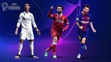 Cristiano Ronaldo, Mohamed Salah and Lionel Messi are up for the forwards award