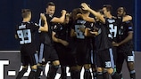 Dinamo Zagreb celebrate on matchday one