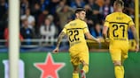Christian Pulišić wheels away after scoring Dortmund's winner in their first game