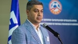 Il presidente della Federcalcio armena Artur Vanetsyan
