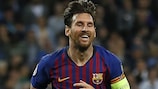 Lionel Messi guida il Barcellona nell'ennesima avventura in Europa