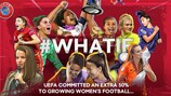 Die UEFA setzt sich dafür ein, den Frauenfußball weiter zu fördern.