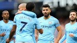 Sergio Agüero was on target for Manchester City