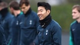 Son Heung-Min trains ahead of Spurs' meeting with Inter