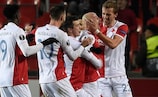 Slavia made it through to the knockout stage on matchday six