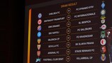Cuadro del sorteo de los octavos de final de la UEFA Europa League 2018/19