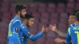 I giocatori del Napoli esultano contro lo Zurigo