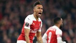 Pierre-Emerick Aubameyang has scored eight times in 11 Europa League games this season for Arsenal