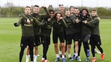 Arsenal limber up to face Rennes