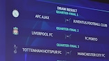 Sorteio dos quartos-de-final e das meias-finais da Champions League