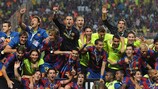 Barcelona feiert den Pokalsieg
