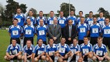 Participants on the UEFA CORE introductory course for promising young referees and assistants