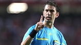Paolo Tagliavento – pictured in UEFA Europa League action – takes charge of Saturday's final