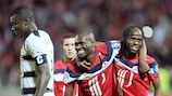 Moussa Sow (ao centro) marcou um "hat-trick" na última jornada da Ligue 1 e subiu um lugar