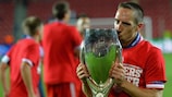 Franck Ribéry, le tout nouveau Meilleur joueur d'Europe de l'UEFA, a été nommé homme du match de la Super Coupe