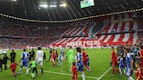 Bayern e Chelsea prima della finale di UEFA Champions League 2012
