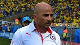 Jorge Sampaoli pictured at the 2014 World Cup in Brazil