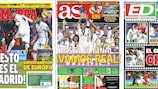 Первые полосы испанских газет, вышедших в среду