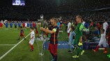 В прошлом матче за Суперкубок УЕФА "Барселона" выиграла "Севилью"