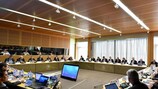 Le Comité exécutif de l’UEFA lors de sa séance à Nyo