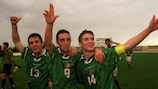 Shaun Byrne (right) and Keith Foy (left) scored crucial goals in the semi-final and final respectively for the Republic of Ireland