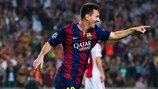 Lionel Messi é o melhor marcador de sempre em fases de grupos da UEFA Champions League