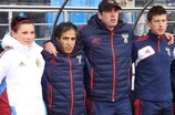 Фарид Бенстити (второй слева) ушел с поста тренера женской сборной России