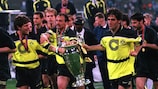 Der BVB jubelt über den Gewinn der UEFA Champions League