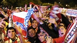 Madrid celebró por todo lo alto el título del Atlético