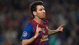 Lionel Messi elevou a sua conta para 14 golos na UEFA Champions League esta época
